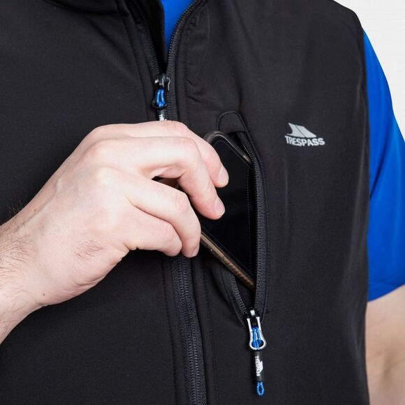 Trespass Mens Vassus Soft-shell Jacket / Black - Picture 7 of 8